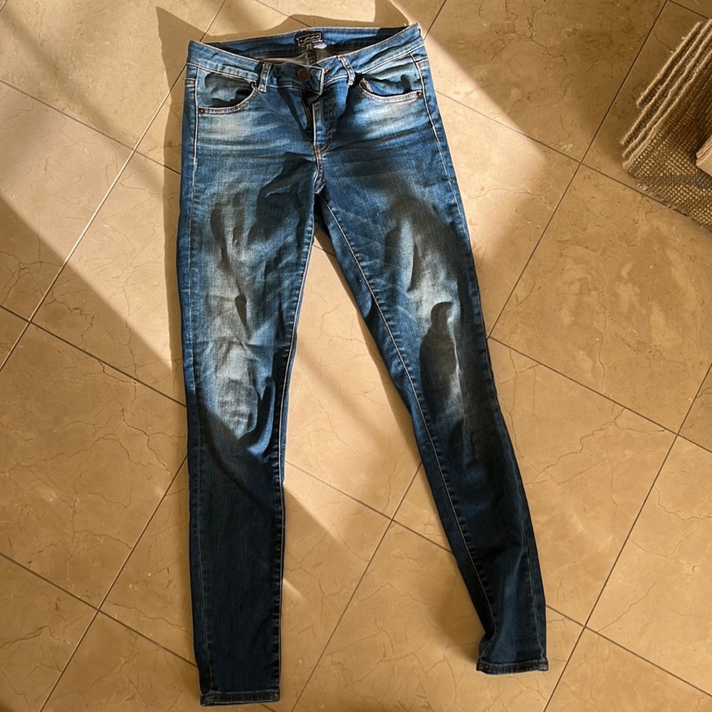 Denim Jeans Skinny, medium blue from Warehouse Denim